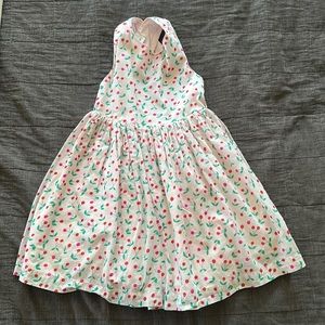 Mini Boden 4-5Y Cross Back Cherry Dress